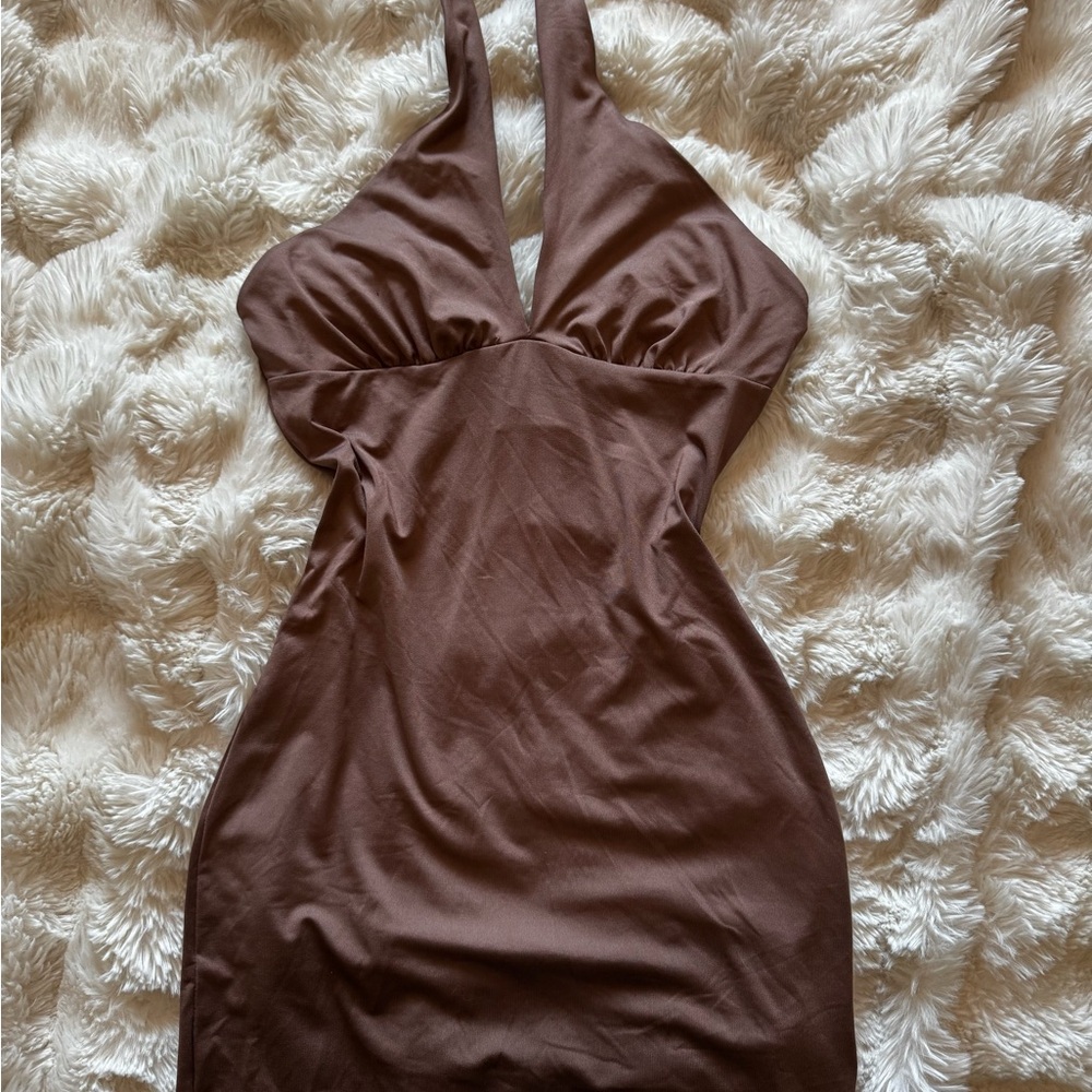 H&M Brown Mini Dress